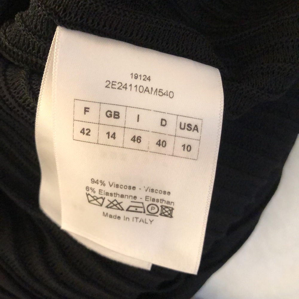 DIOR Christian Dior Paris Black Sweater Cardigan Size 10, 17” armpit to armpit, - Picture 10 of 15